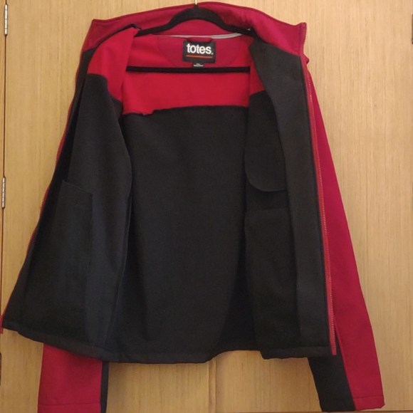 +SZ Totes SZ XXL Black/Red Zip Front Hooded Jacket - Picture 5 of 9